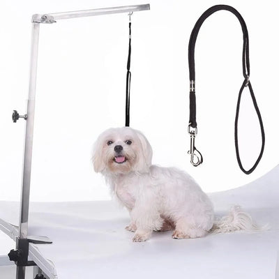 Adjustable Durable Dog Leash Nylon Pet Noose Loop Lock Clip Harness Dogs Grooming Table Arm Bath Restraint Rope Drops