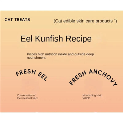 15g*5 Bag Pet Snacks Fish Oil Cat Strips Cat Wet Food Hydrating Cat Snacks Nutrition Salmon eel anchovy Chicken Cat Liquid Snack