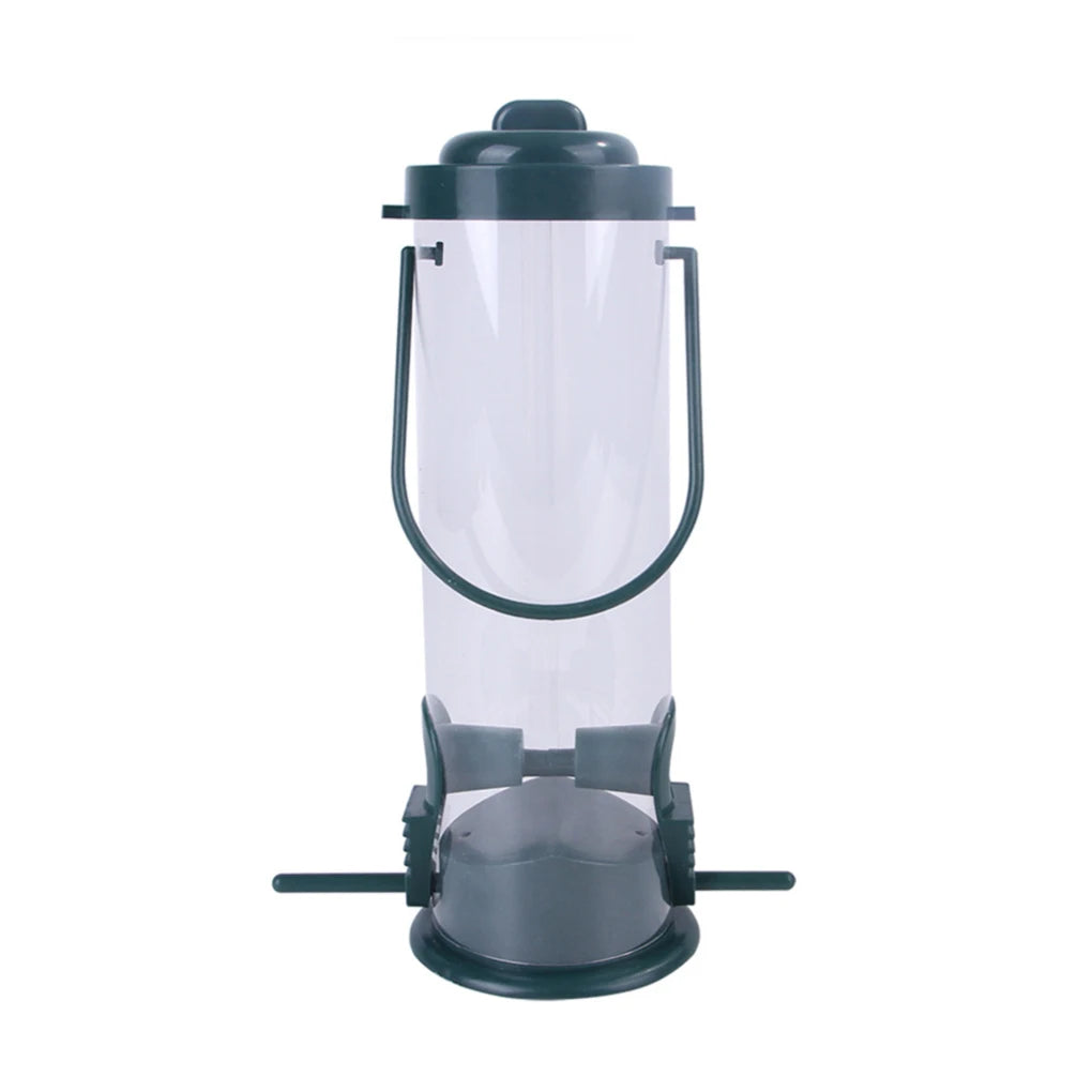 Pet Bird Feeder Outdoor Hanging Pet Food Dispenser Multiple Holes Bird Feeder Automatic Foot Feeding Tool for Flying Animals 1pc