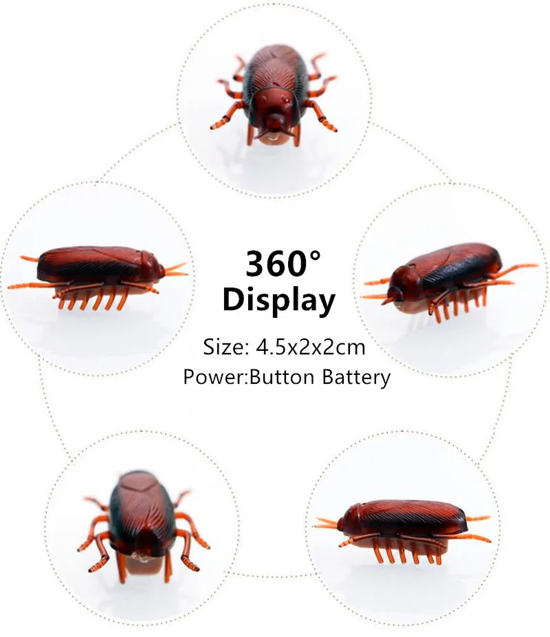 1pcs Funny Electronic Pet Interactive Play Toy For Cats Eletric Running Cockroach Pet Dog Cat Interactive Toy Battery Powered