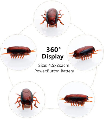 1pcs Funny Electronic Pet Interactive Play Toy For Cats Eletric Running Cockroach Pet Dog Cat Interactive Toy Battery Powered
