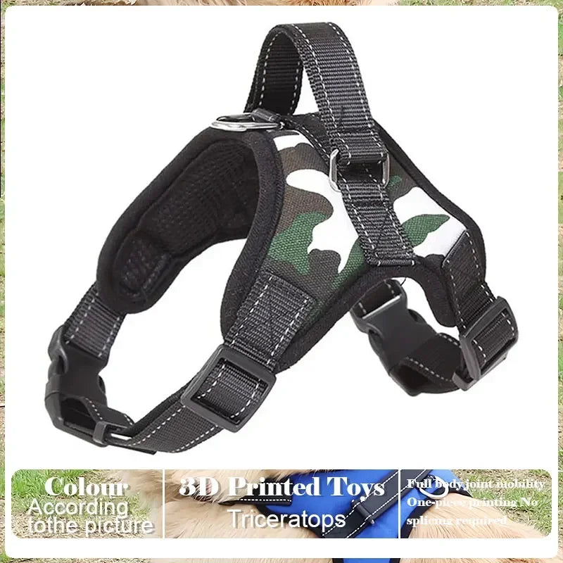 Dog Harness And Leash Set No Pull Adjustable Comfortable with Easy Control Handle Outdoor Running Walking Hand Free Lead Leash