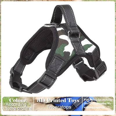 Dog Harness And Leash Set No Pull Adjustable Comfortable with Easy Control Handle Outdoor Running Walking Hand Free Lead Leash