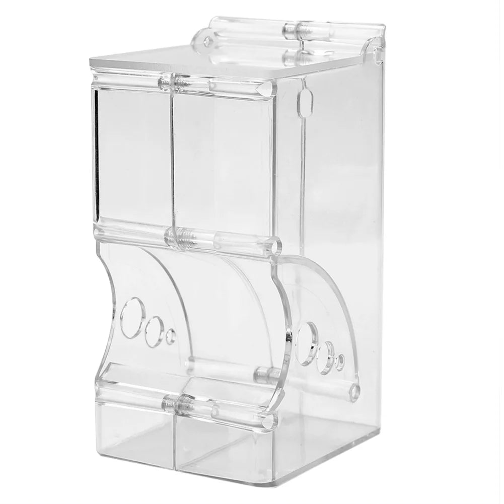 Cute Hamster Samll Animal Automatic Pet Food Feeder Plastics Durable Strong Simplicity Clear Transparent Safe Food Bowl