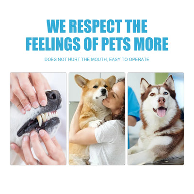 Pet Oral Care Toothpaste–Cleans Tartar&Plaque for Dogs,Freshens Breath&Deodorizes Mouth,Prevents Tartar,Edible for Cats&Dogs