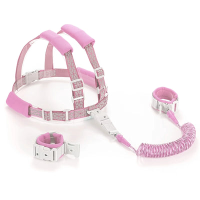 2 In 1 Toddler Harness Leashes,Reflective  Harnesses with Anti Lost Wrist Link for 1-8 Years Children Walking Safety Harness.