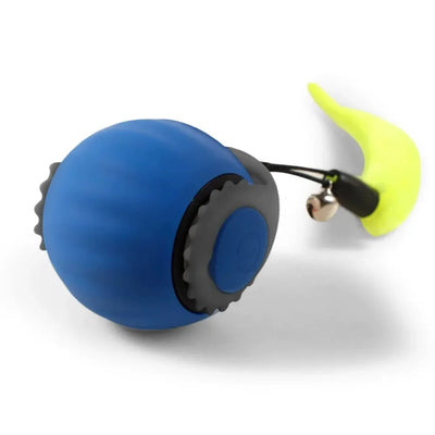 Pet Smart Ball Toy Interactive Cat Toys Smart Automatic Rolling Toys for Cats Dogs USB Charging Electric Ball with Tail