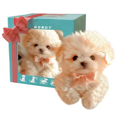Interactive Robot Dog Toy with Realistic Movements Smart Plush Puppy that Walks and Barks Electronic Pets Dog for Kids Birthday