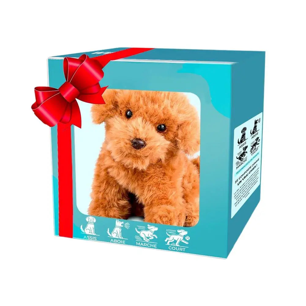 Interactive Robot Dog Toy with Realistic Movements Smart Plush Puppy that Walks and Barks Electronic Pets Dog for Kids Birthday