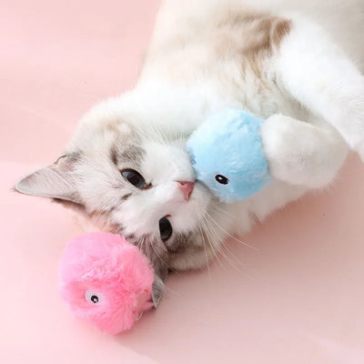 Smart cat and dog toys palla interattiva peluche Electric catnip training toys kittens and puppies touch vocal pet plush bark ba