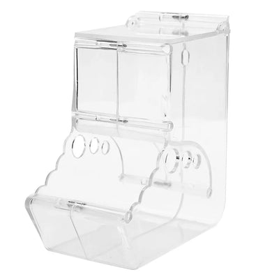 Cute Hamster Samll Animal Automatic Pet Food Feeder Plastics Durable Strong Simplicity Clear Transparent Safe Food Bowl